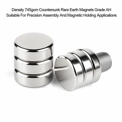Bom preço Density 745gcm Countersunk Rare Earth Magnets Grade AH Suitable For Precision Assembly And Magnetic Holding Applications on-line
